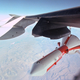 Space Shuttle Solid Rocket Booster Drop Test Vehicle (SRB-DTV) released from Balls 8 (NASA)